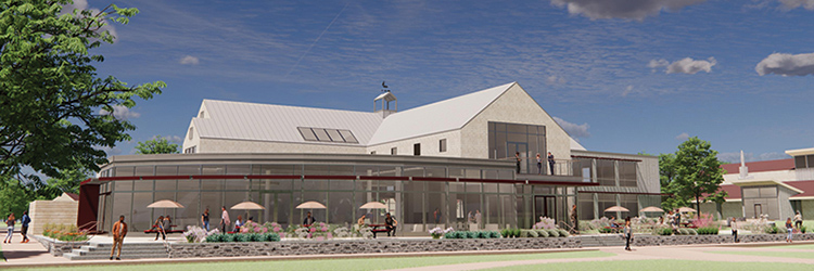 Delphi Construction awarded $11.5 million Campus Center project at Tabor Academy - new 30,000 s/f, two-story facility designed by Saltonstall Architects